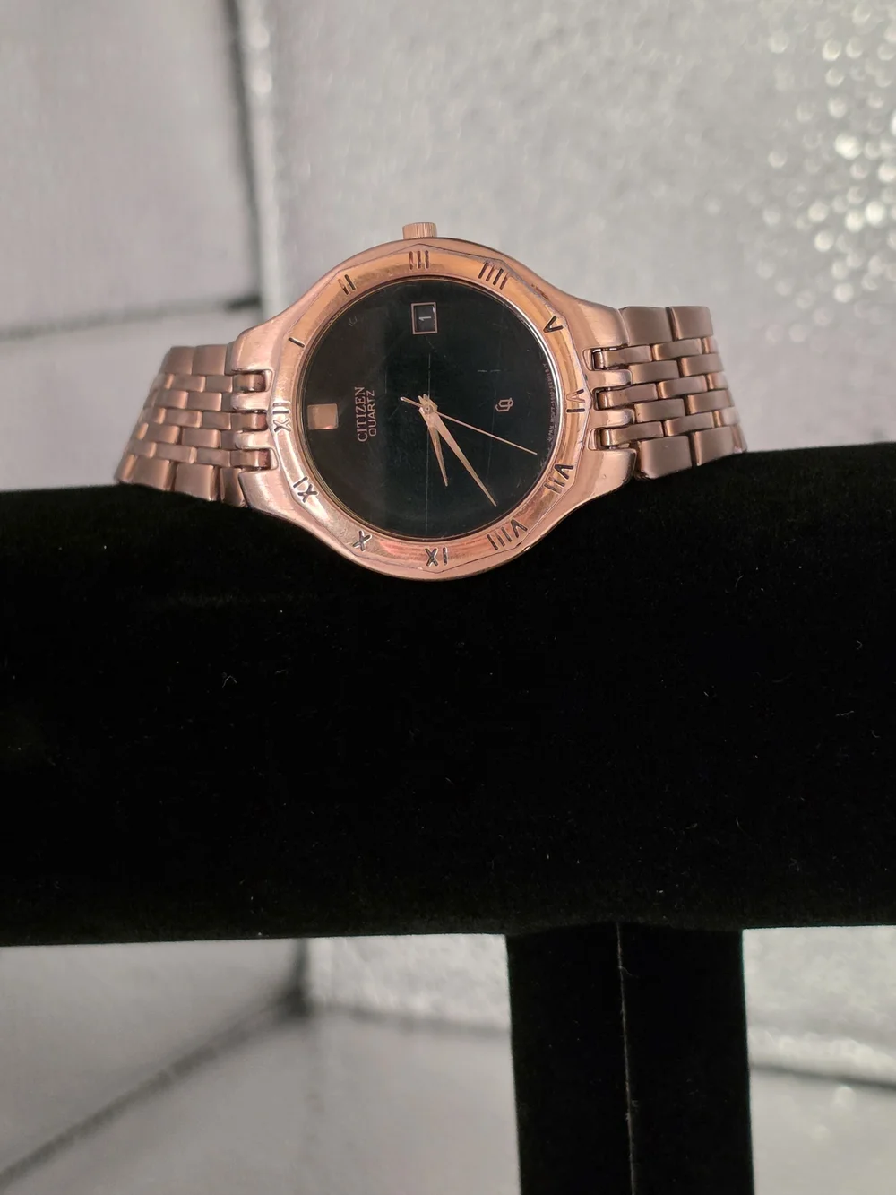 Citizen Gold-Tone Men's Quartz Watch with Black Dial